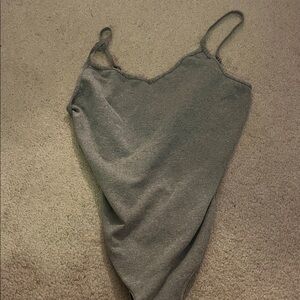 Free People intimately gray bodysuit. NWOT